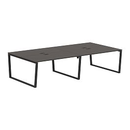 Стол 4-х местный EVWST 3116 Мокко/Черный 3126х1606х750 EDIS - Фото предпросмотра