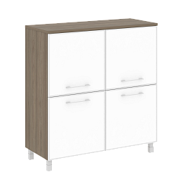 Yalta Шкаф квадратный LT.SD-1.2 R white Вяз/Стекло white 1098*452*1168 - Фото предпросмотра