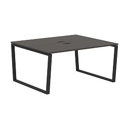 Стол 2-х местный EVWST 1513 Мокко/Черный 1560х1346х750 EDIS - Фото предпросмотра