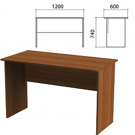 Стол письменный "Эко", 1200х600х740 мм, орех, 400747-19 - Фото предпросмотра