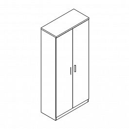 Absolute Libreria with w/hanger Palissandro Шкаф c вешалкой (90х42х200) палисандр "Шкафы-купе с тремя дверями" ТО-002705000017 палисандр - Фото предпросмотра