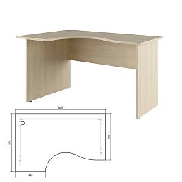 Стол эргономичный левый Trend 140x90x75 дуб феррара - Фото предпросмотра