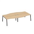 /catalog/kategorii/stoly/rabochie-stantsii-i-bench-sistemy/stantsiya-na-karkase-tre-so-stolami-tekhno-4kh160-a4-a4-b3-191-2-bp-naturalnyy-dub-metallokarkas-ant/ - фотография