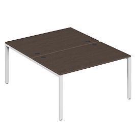 Бенч-система на 2 места Trend Metal 140x147x75 тёмный дуб - Фото предпросмотра