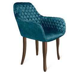 Стул Sheffilton SHT-ST38/S122 тихий океан/темный орех/черный муар - Фото предпросмотра