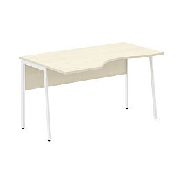 Стол прямой СА-2P(L) Клен*/Белый 1400х900х755 IMAGO PLUS - Фото предпросмотра