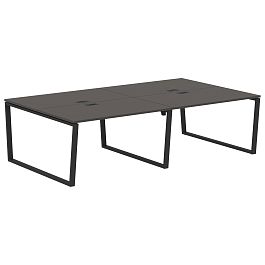 Стол 4-х местный EVWST 2716 Мокко/Черный 2726х1606х750 EDIS - Фото предпросмотра