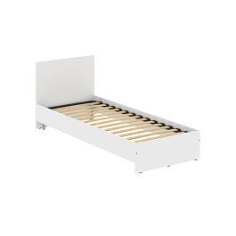 Кровать с изголовьем KBW 208.1 Белый 800х2000х800 - Фото предпросмотра