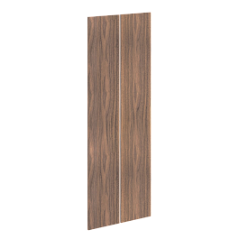 Дверь высокая (2шт) VRHD 40-2 Американский орех 790х19х2206 VELION VENEER - Фото предпросмотра