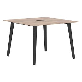 Конференц стол JCT 1111 Дуб Каньон/Антрацит 1100х1100х750 JAY - Фото предпросмотра