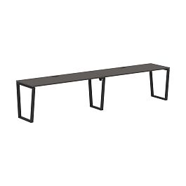 Стол 2-х местный EVWST 3567 Мокко/Черный 3526х670х750 EDIS - Фото предпросмотра