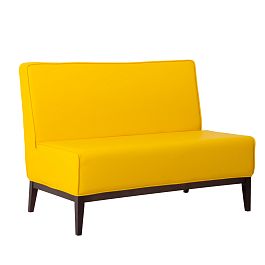 Диван Neo, экокожа Galaxy yellow, каркас бук морилка черная - Фото предпросмотра