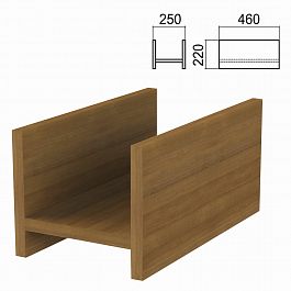 Подставка под системный блок "Арго", 250х460х220 мм, орех - Фото предпросмотра