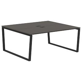 Стол 2-х местный EVWST 1716 Мокко/Черный 1760х1606х750 EDIS - Фото предпросмотра