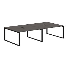 Стол 4-х местный EQWST 3116 Мокко/Черный 3126х1606х750 EDIS - Фото предпросмотра
