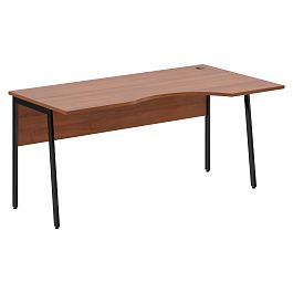 Стол прямой СА-1P(R) Орех Французский/Черный 1600х900х755 IMAGO PLUS - Фото предпросмотра