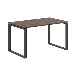 Стол прямой EQST 1380 Дуб Денвер тёмный/Мокко 1360х800х750 EDIS - Фото предпросмотра