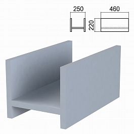 Подставка под системный блок "Арго", 250х460х220 мм, серый - Фото предпросмотра