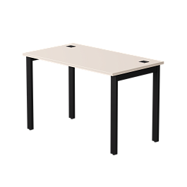 Стол прямой Everprof EVO на металлокаркасе 1180х670х755 мм Кашемир/Черный - Фото предпросмотра