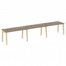 Рабочая станция "Onix wood" OW.RS-3.3.7 тиквуд темный/дуб светлый - Фото предпросмотра