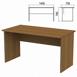 Стол письменный "Арго", 1400х730х760 мм, орех - Фото предпросмотра