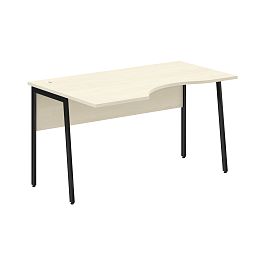 Стол прямой СА-2P(L) Клен*/Черный 1400х900х755 IMAGO PLUS - Фото предпросмотра