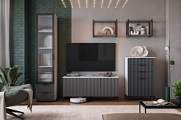 Гостиная "Зефир К2" (2200х424х1900) ГК02Зефир.3401 - Фото предпросмотра