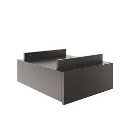 Тумба подвесная 1 ящик Trend Metal 39,9x50,6x16,2 тёмный дуб - Фото предпросмотра
