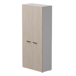 Шкаф с высокими дверьми Everprof EVO 800х383x1835 Белый/Дуб Соната - Фото предпросмотра