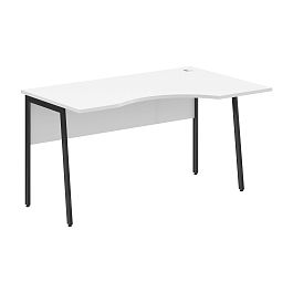 Стол прямой СА-2P(R) Белый/Антрацит 1400х900х755 IMAGO PLUS - Фото предпросмотра
