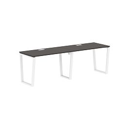 Стол 2-х местный EVWST 2367 Мокко/Белый 2326х670х750 EDIS - Фото предпросмотра