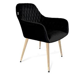 Стул Sheffilton SHT-ST38/S95-WH-1 ночное затмение/прозрачный лак/черный муар - Фото предпросмотра