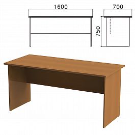 Стол письменный "Монолит", 1600х700х750 мм, цвет орех гварнери, СМ3.3 - Фото предпросмотра