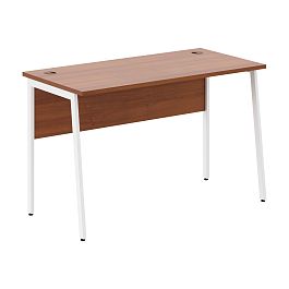 Стол прямой СП-2.1P Орех Французский/Белый 1200х608х755 IMAGO PLUS - Фото предпросмотра