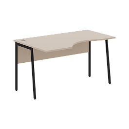 Стол прямой СА-2P(L) Мокачино/Черный 1400х900х755 IMAGO PLUS - Фото предпросмотра
