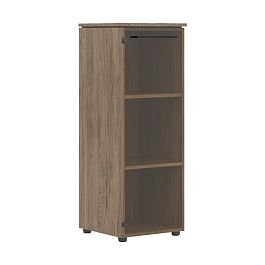 Шкаф колонка со стеклянной дверью MMC 42.2 Антрацит/Кария Пальмира 429х423х1188 MORRIS TREND - Фото предпросмотра