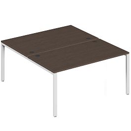 Бенч-система на 2 места Trend Metal 160x147x75 тёмный дуб - Фото предпросмотра